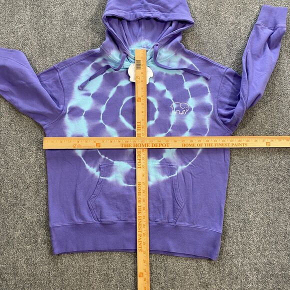 Ivory Ella Dusk Burst Tie Dye Sweatshirt Hoodie Womens Small S Purple Blue NWT - Picture 8 of 16
